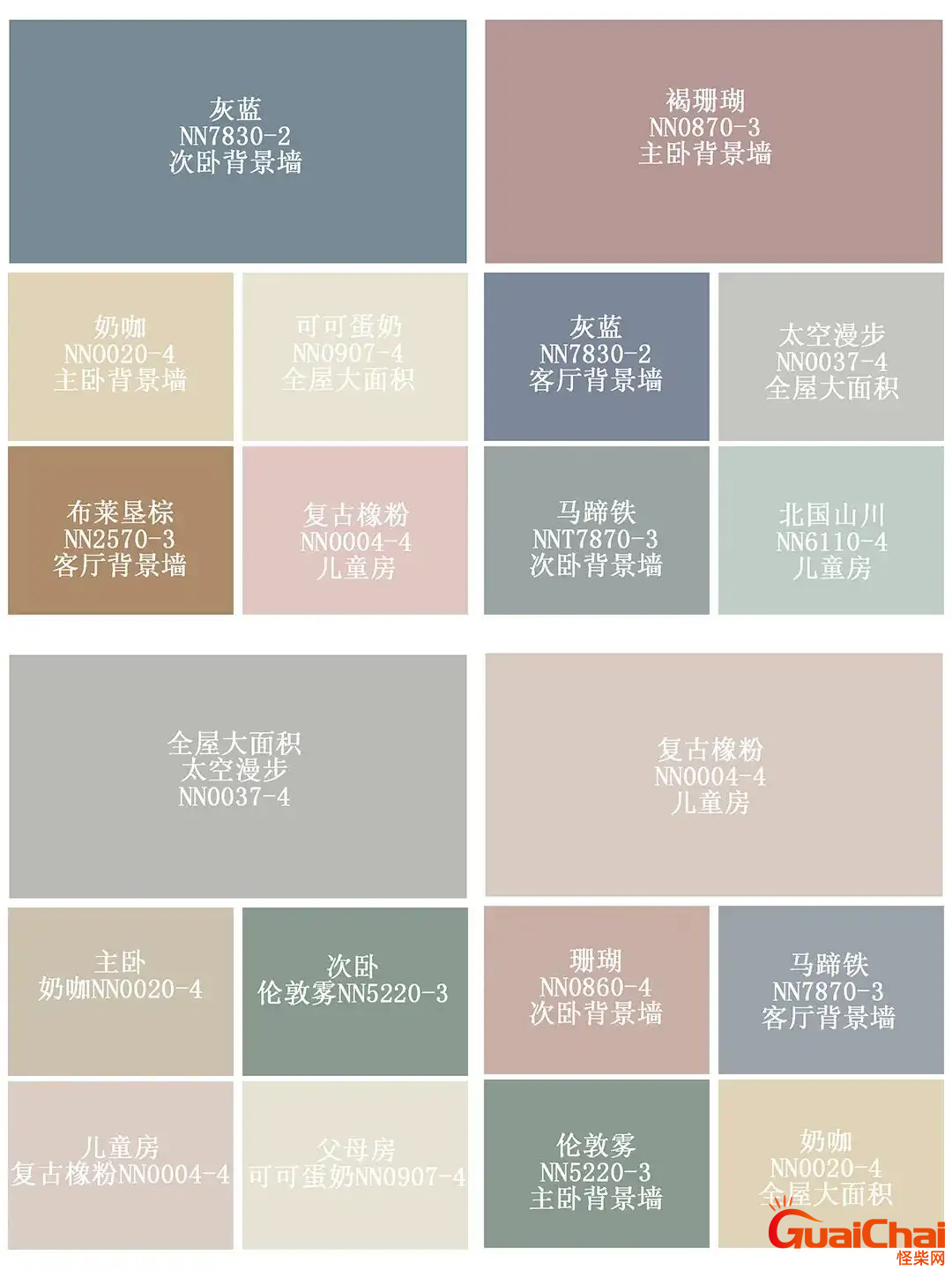 莫兰迪色系有哪些颜色组成？莫兰迪色系有哪些颜色