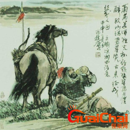 “醉卧沙场君莫笑，古来征战几人回”的全诗  作者