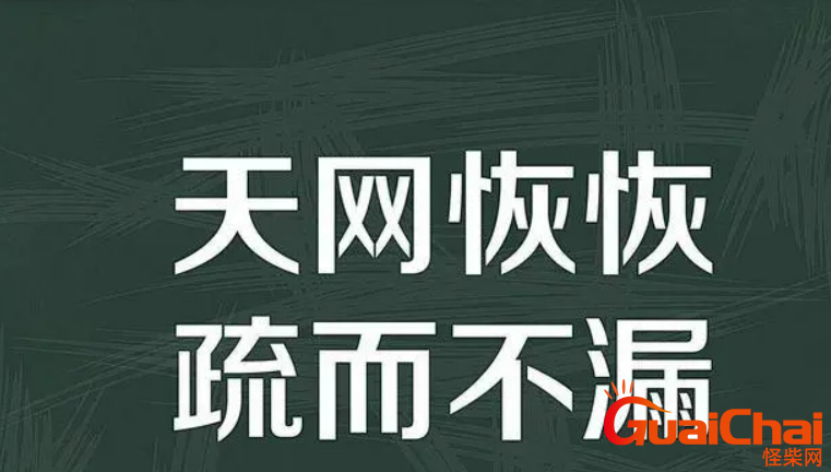 “天网恢恢，疏而不漏”什么意思 “天网恢恢，疏而不漏”下一句