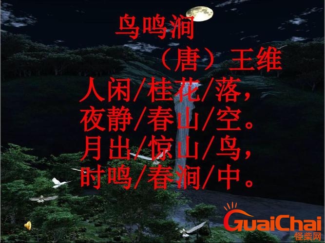 鸟鸣涧古诗意思？鸟鸣涧古诗表达了诗人怎样的感情？