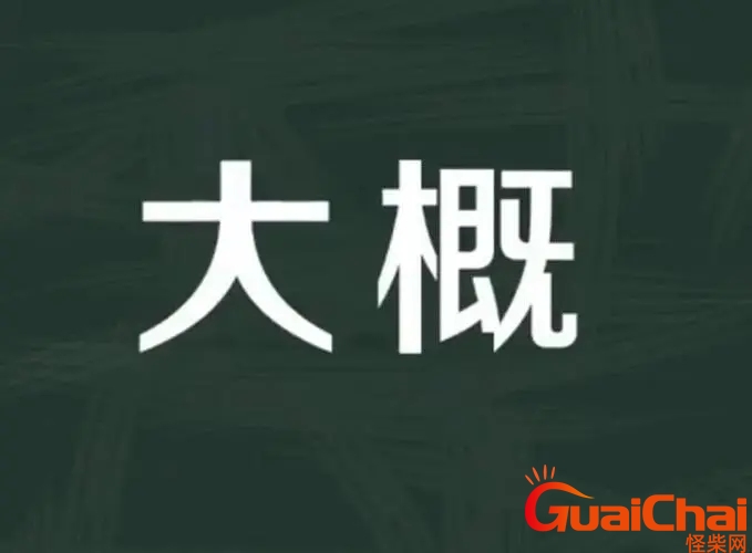 大概的近义词是什么？大概的近义词是什么标准答案