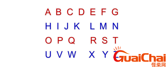 英文字母表26个字母有哪些