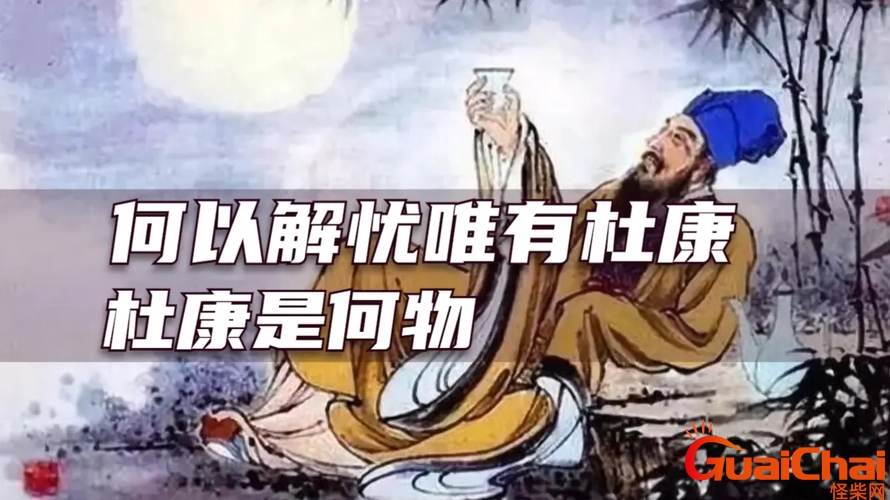 何以解忧唯有杜康的典故出处 何以解忧唯有杜康是什么意思