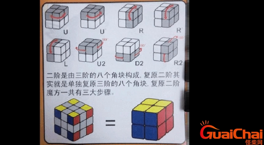 魔方教程公式口诀图解 魔方怎么拼步骤